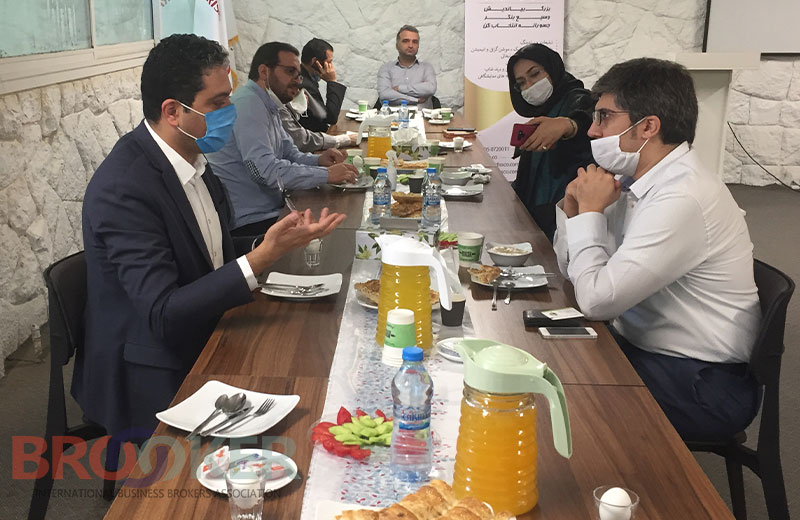 Business meeting of startups and business brokers